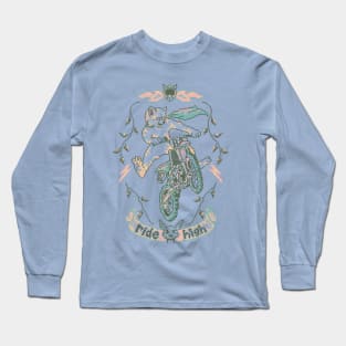 Motocross-Stitch Kitteh Long Sleeve T-Shirt